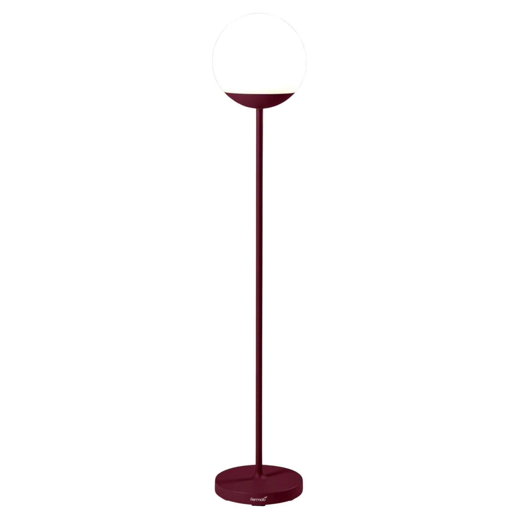 Fermob – MOOON! Floor Lamp H 134 cm (52.8 in) - Black Cherry