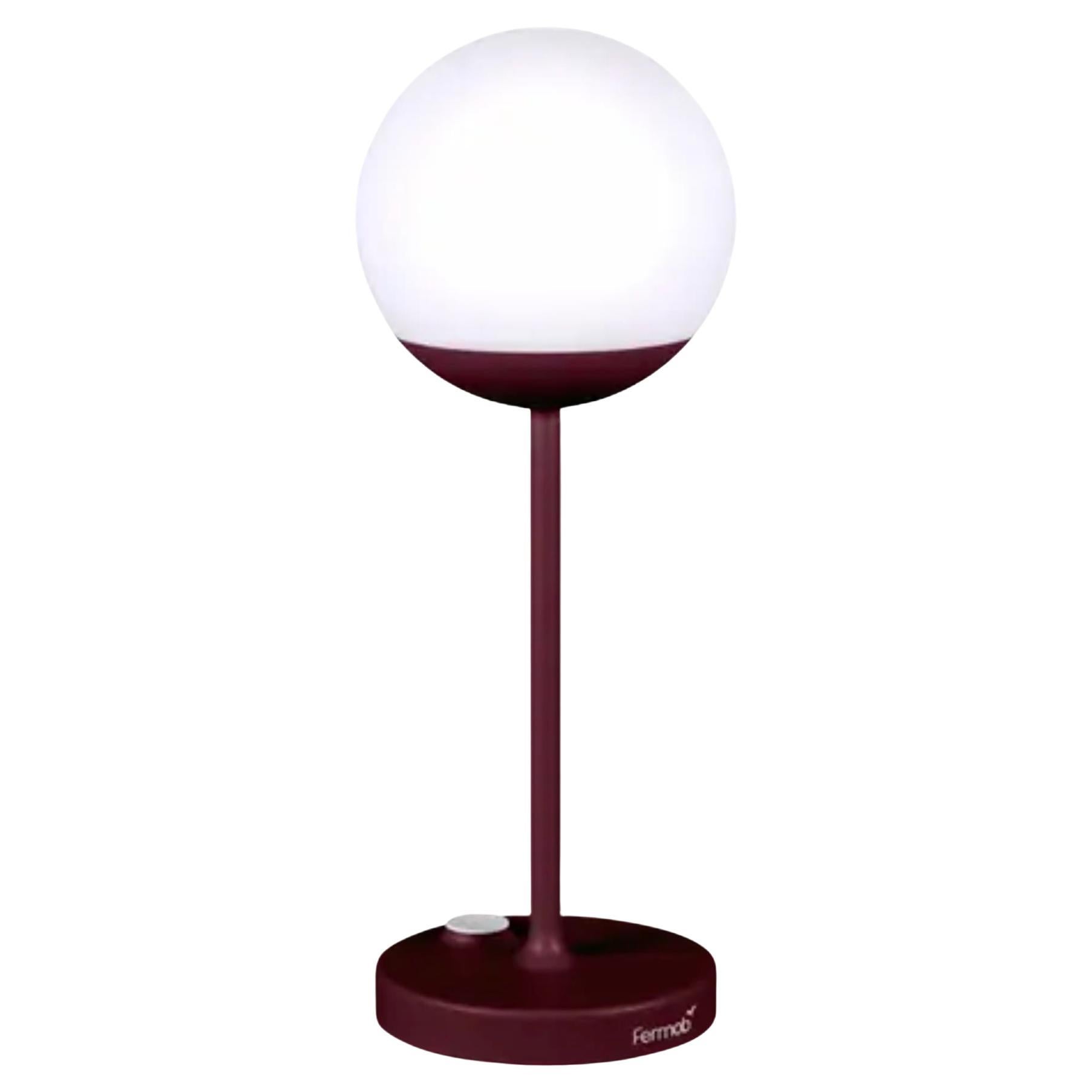 Fermob - MOOON ! Lampe à poser H.41 cm - Cerisier noir - Lot de 6 lampes
