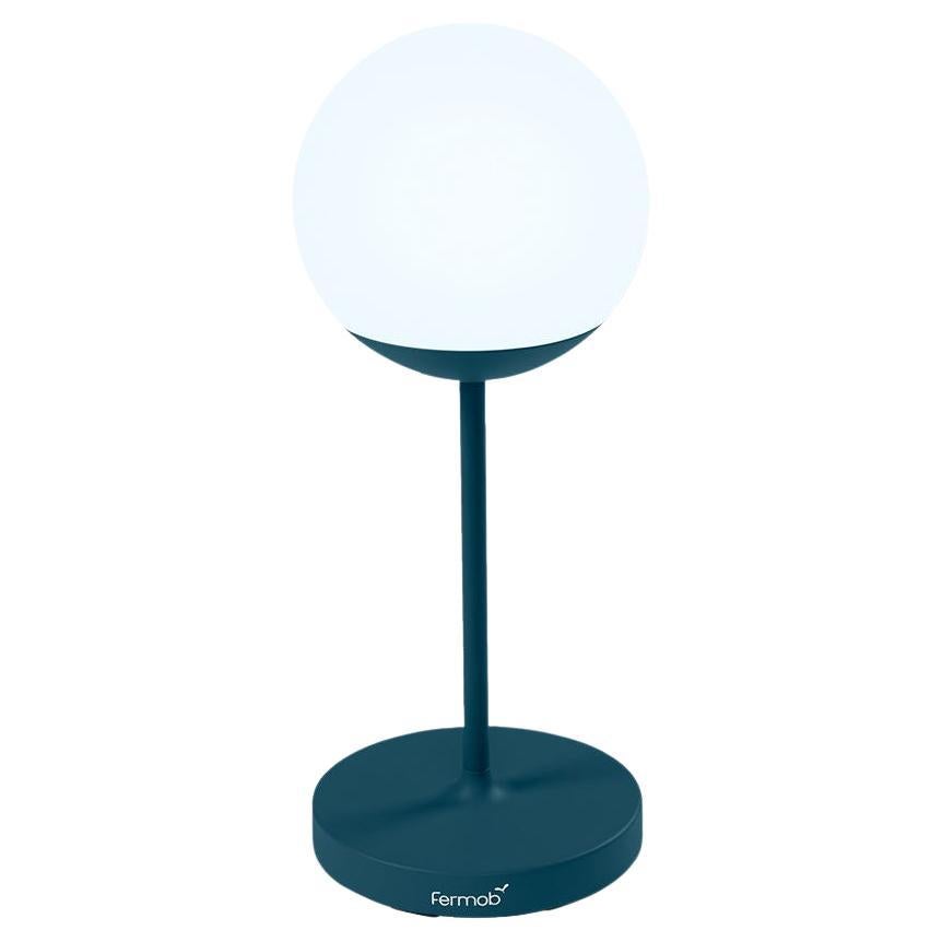 Fermob - MOOON ! Lampe à poser H.63 cm (24.8 in) - Acapulco Blue