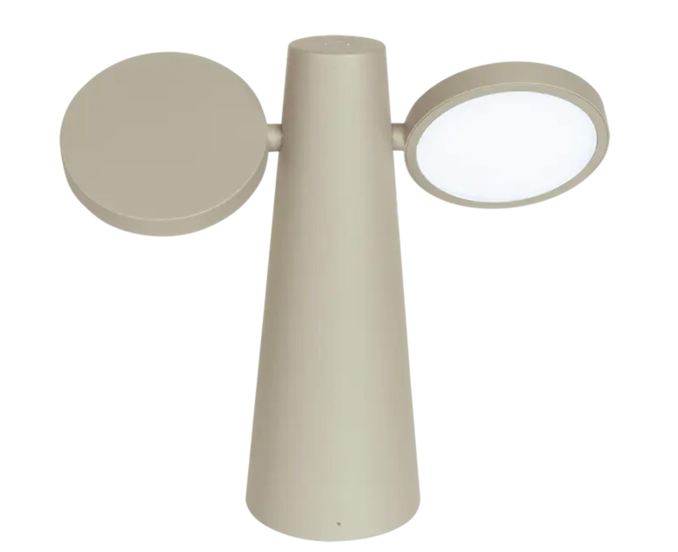 Fermob - OTO Table Lamp H.27 cm (10.6 in) - Clay Grey - Set of 3 lamps