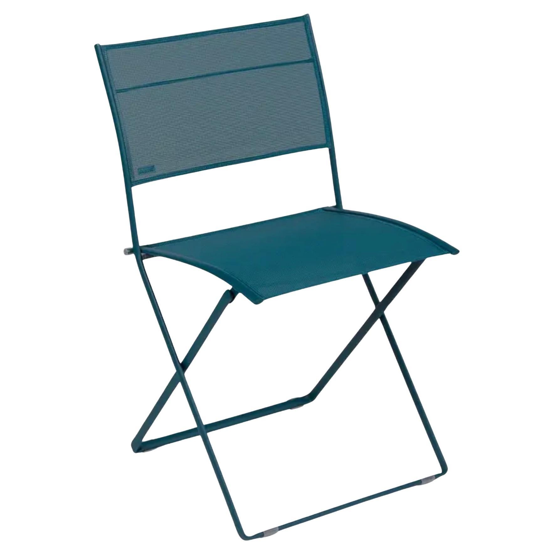 Fermob – PLEIN AIR Folding chair - Stereo Acapulco Blue - Set of 2 chairs in vendita