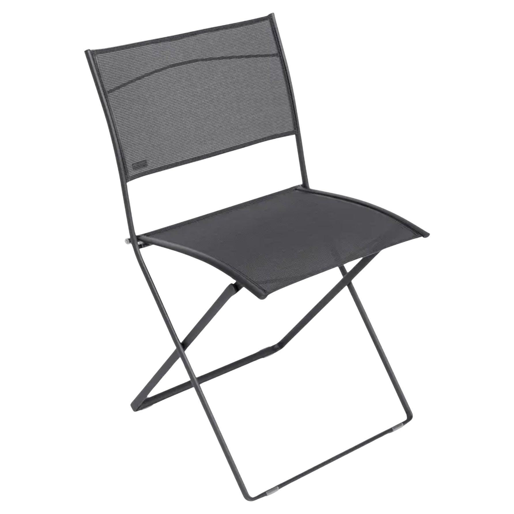 Fermob – PLEIN AIR Folding chair - Stereo Anthracite - Set of 2 chairs