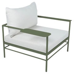 Fermob - Fauteuil bas RIVAGE - Cactus - Coussins en perle