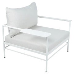 Fermob - Fauteuil bas RIVAGE - Coton blanc - Coussins en perle