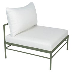 Fermob - RIVAGE Chaise basse sans accoudoirs - Cactus - Coussins en perles