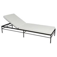 Fermob – RIVAGE Sunlounger - Anthracite - Pearl cushions