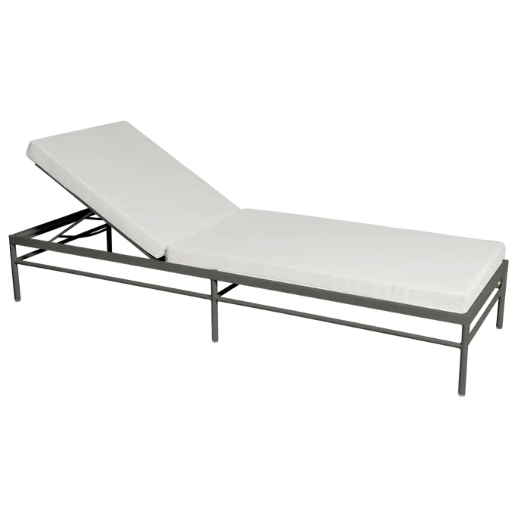 Fermob – RIVAGE Sunlounger - Rosemary - Pearl cushions