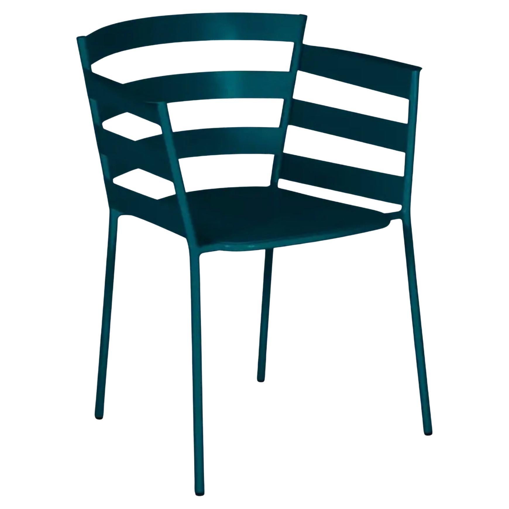Fermob - Rythmic Armchair (Stuhl mit Armlehnen) - Acapulco Blue