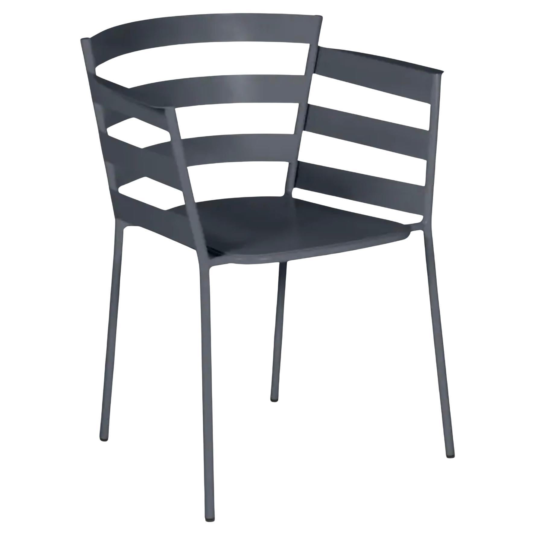 Fermob – Rythmic Armchair (Chair with arms) - Anthracite