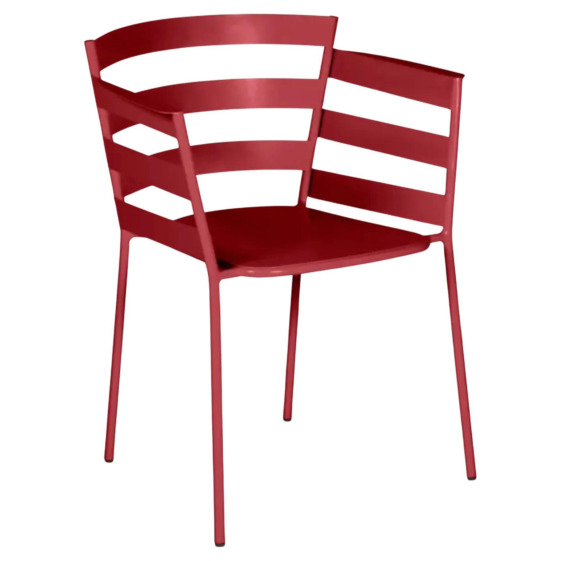 Fermob - Rythmic Armchair (Stuhl mit Armlehnen) - Chili