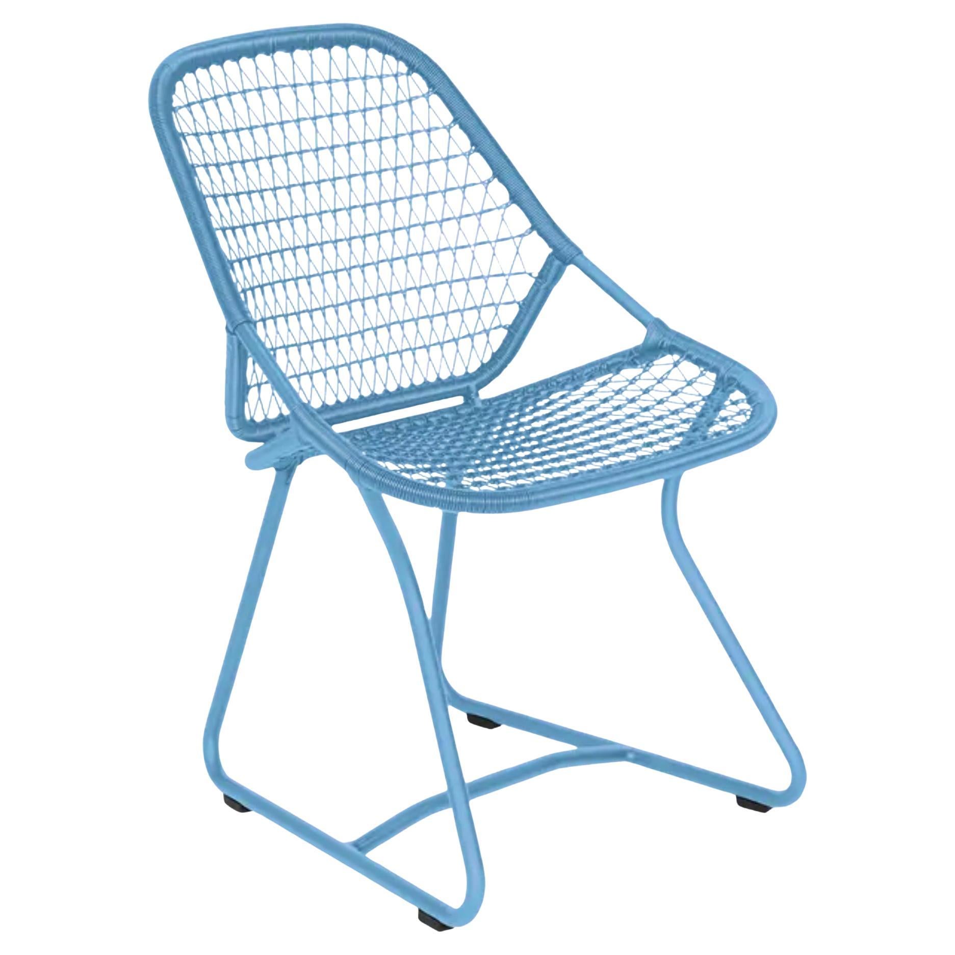Fermob - Chaise Sixties - Bleu Maya en vente