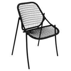 Fermob - Chaise empilable Sixties - Liquorice - Lot de 2 chaises