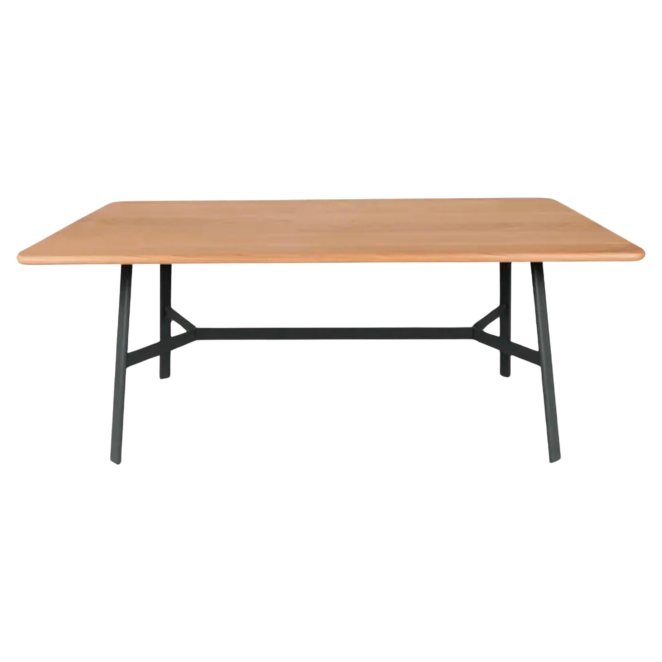 Fermob – SO’O Oak Table 180x90 cm W 70.9 × D 35.4 inch -  Anthracite