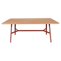Fermob – SO’O Oak Table 180x90 cm W 70.9 × D 35.4 inch - Candied Orange