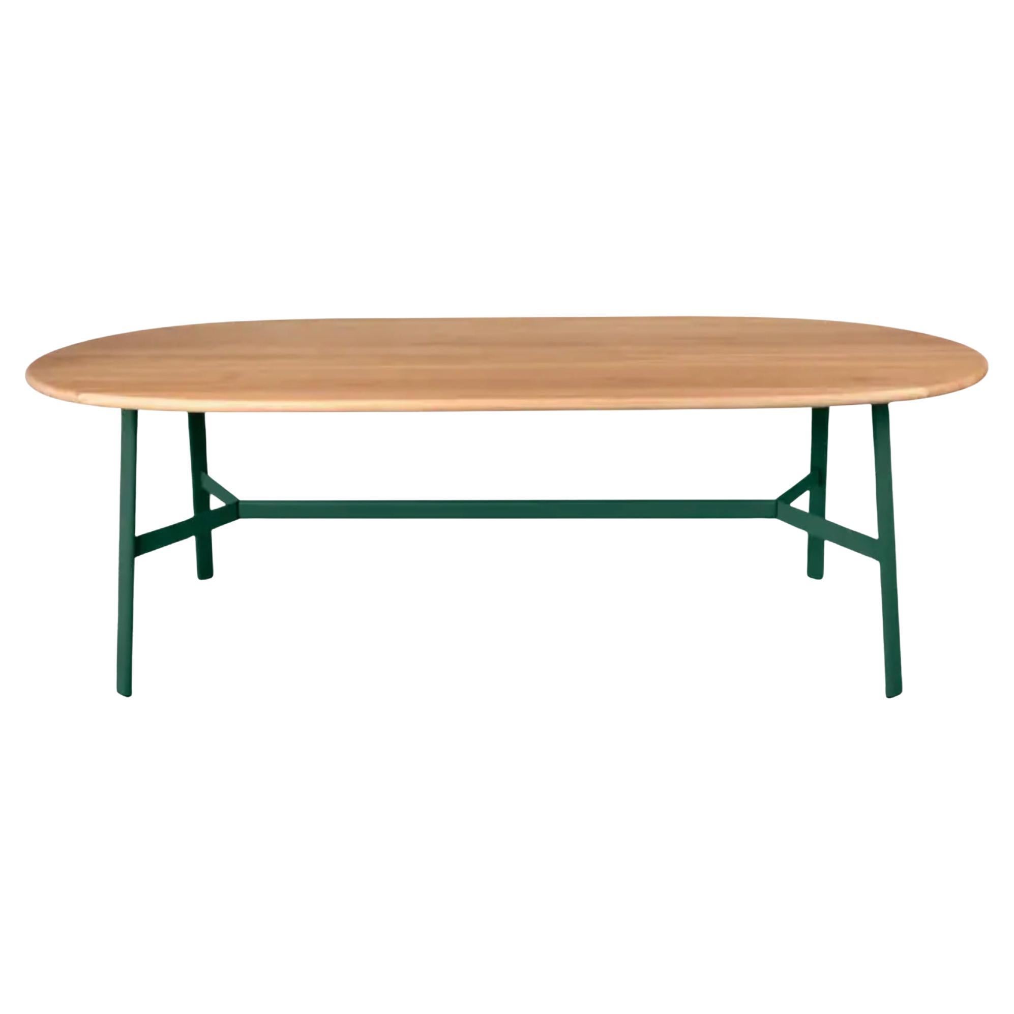 Fermob - SO
O Table ovale en chêne 220 × 95 cm - L 86.6 × P 37.4 inch - Vert cèdre en vente