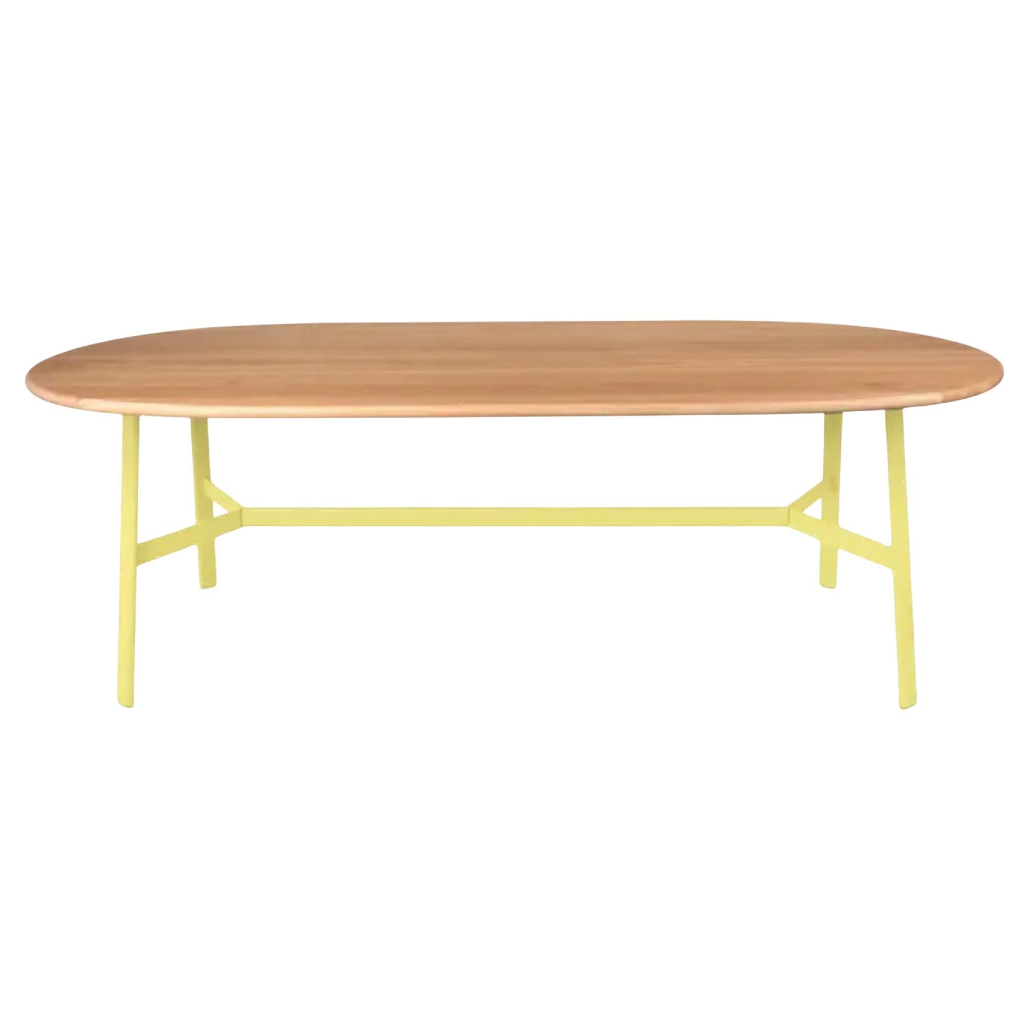 Fermob - SO
Oval Eiche Tisch 220 × 95 cm - B 86.6 × T 37.4 inch - Frosted Lemon