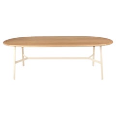 Fermob – SO’O Oval Oak Table 220 × 95 cm - W 86.6 × D 37.4 inch - Latte beige