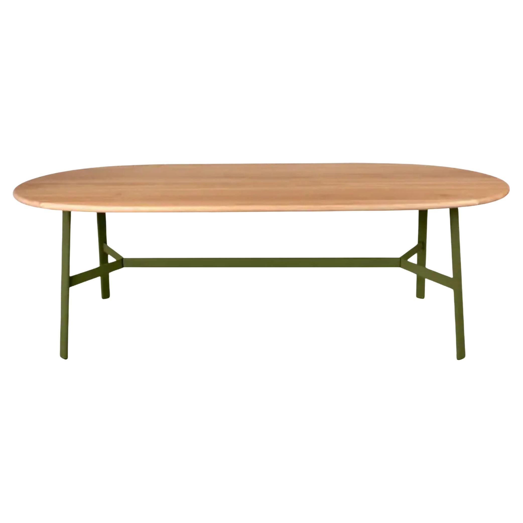 Fermob - SO
O Table ovale en chêne 220 × 95 cm - L 86.6 × P 37.4 inch - Pesto