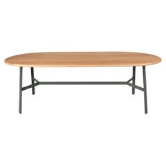 Fermob – SO’O Oval Oak Table 220 × 95 cm - W 86.6 × D 37.4 inch - Rosemary