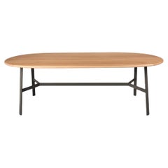 Fermob – SO’O Oval Oak Table 220 × 95 cm - W 86.6 × D 37.4 inch - Tonka