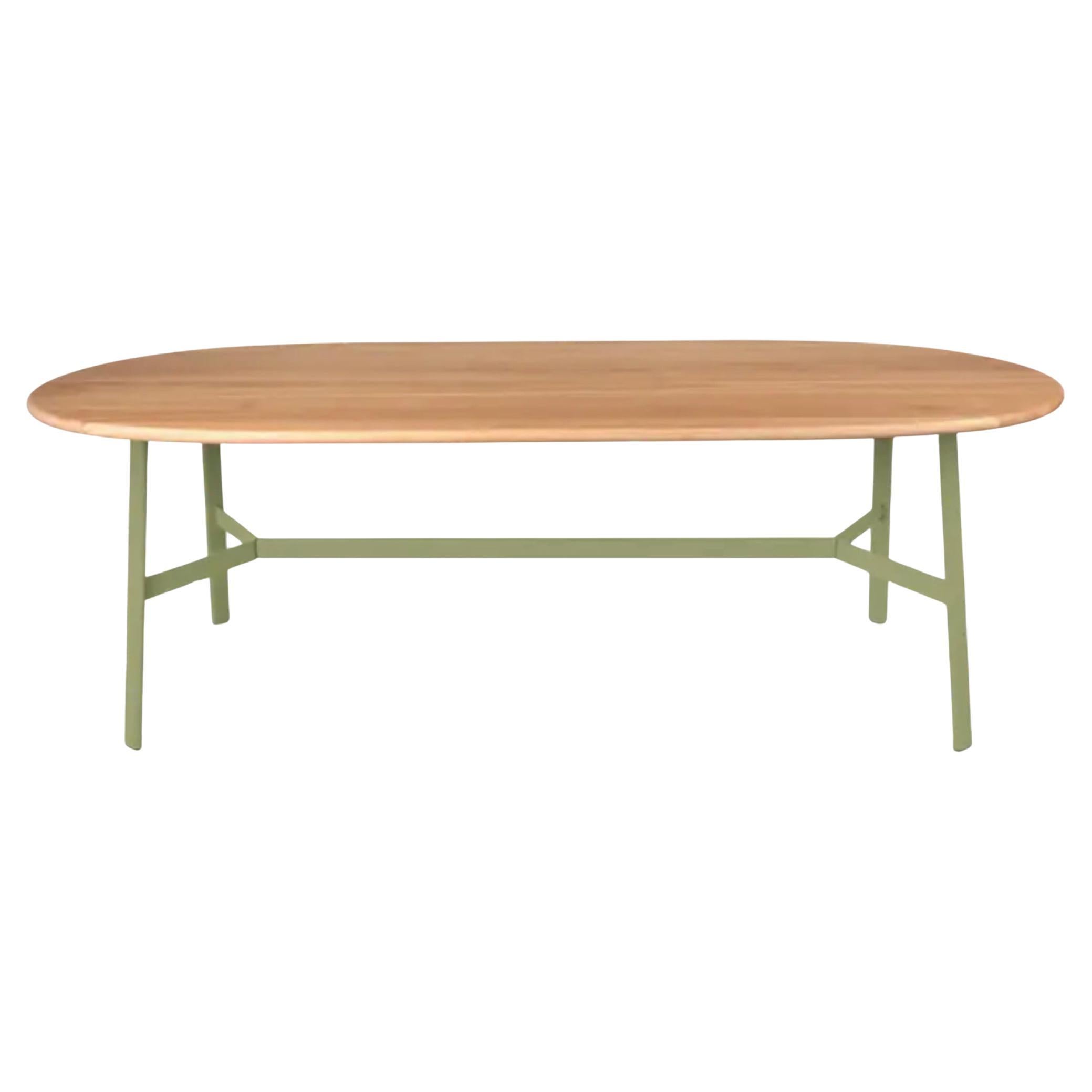 Fermob - SO
O Table ovale en chêne 220 × 95 cm - L 86.6 × P 37.4 inch - Willow Green