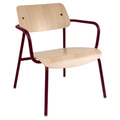 Fermob - STUDIE Eiche Lounge Sessel - Black Cherry