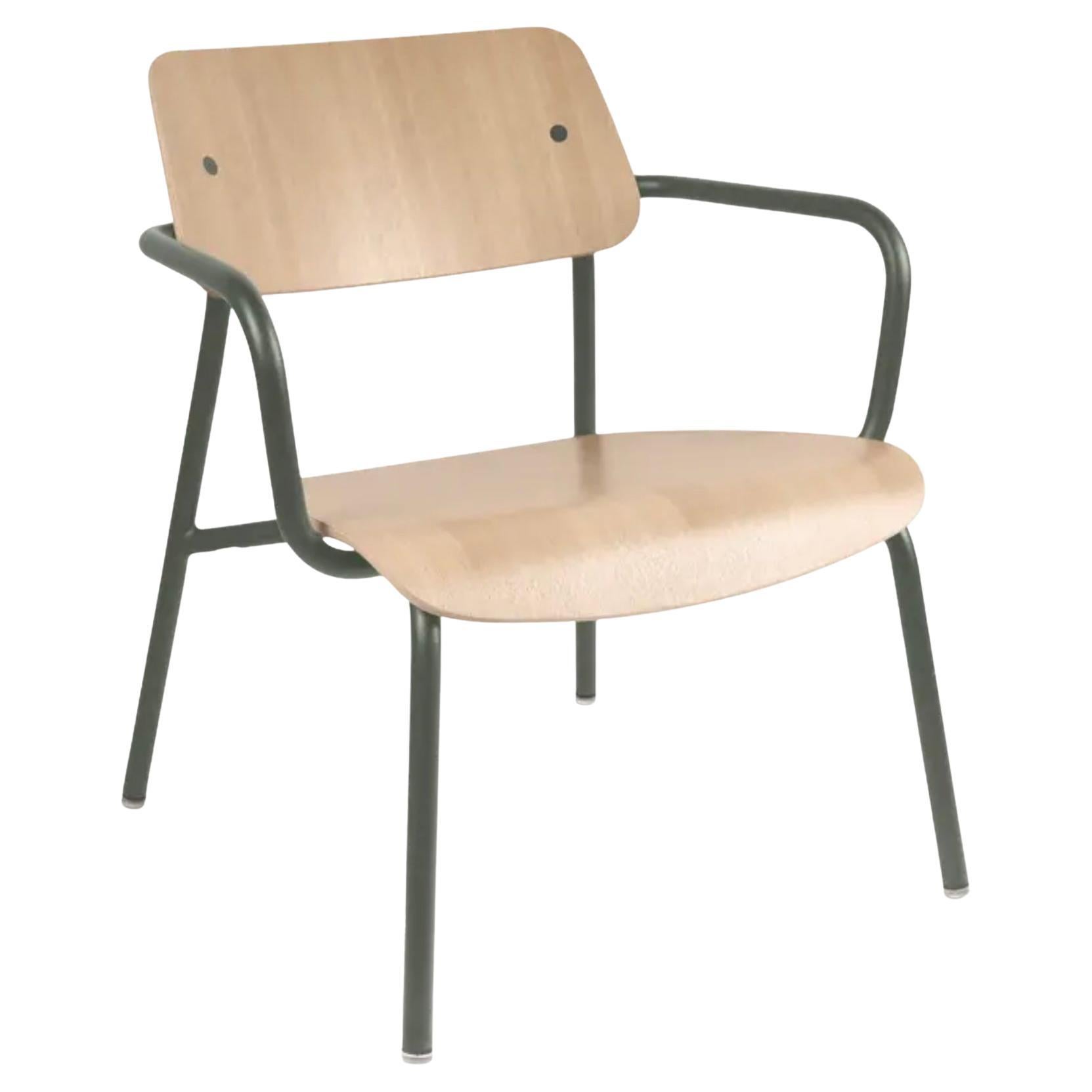 Fermob – STUDIE Oak Lounge Armchair - Rosemary in vendita