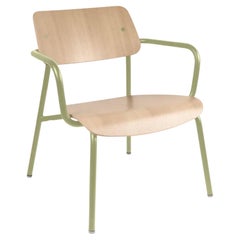 Fermob - STUDIE Fauteuil lounge en chêne - Vert saule
