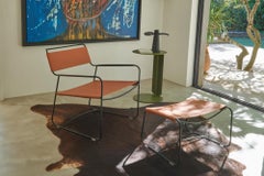 Fermob - SURPRISING Fußstütze aus Leder - Lakritze