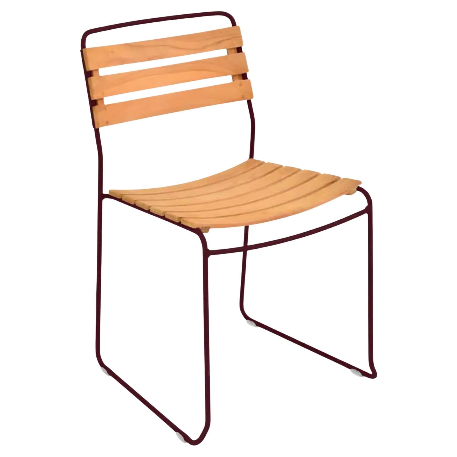 Fermob – Surprising Teak Chair - Black Cherry