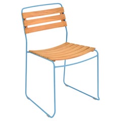 Fermob - Surprenante chaise en teck - Maya Blue