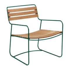 Fermob – SURPRISING Teak Low Armchair - Cedar green