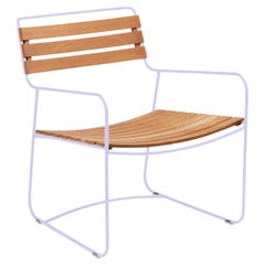 Fermob - SURPRISING Teak Low Armchair - Marshmallow