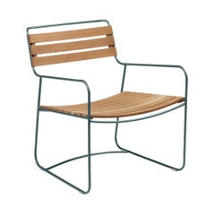 Fermob - SURPRISING Fauteuil bas en teck - Storm Grey