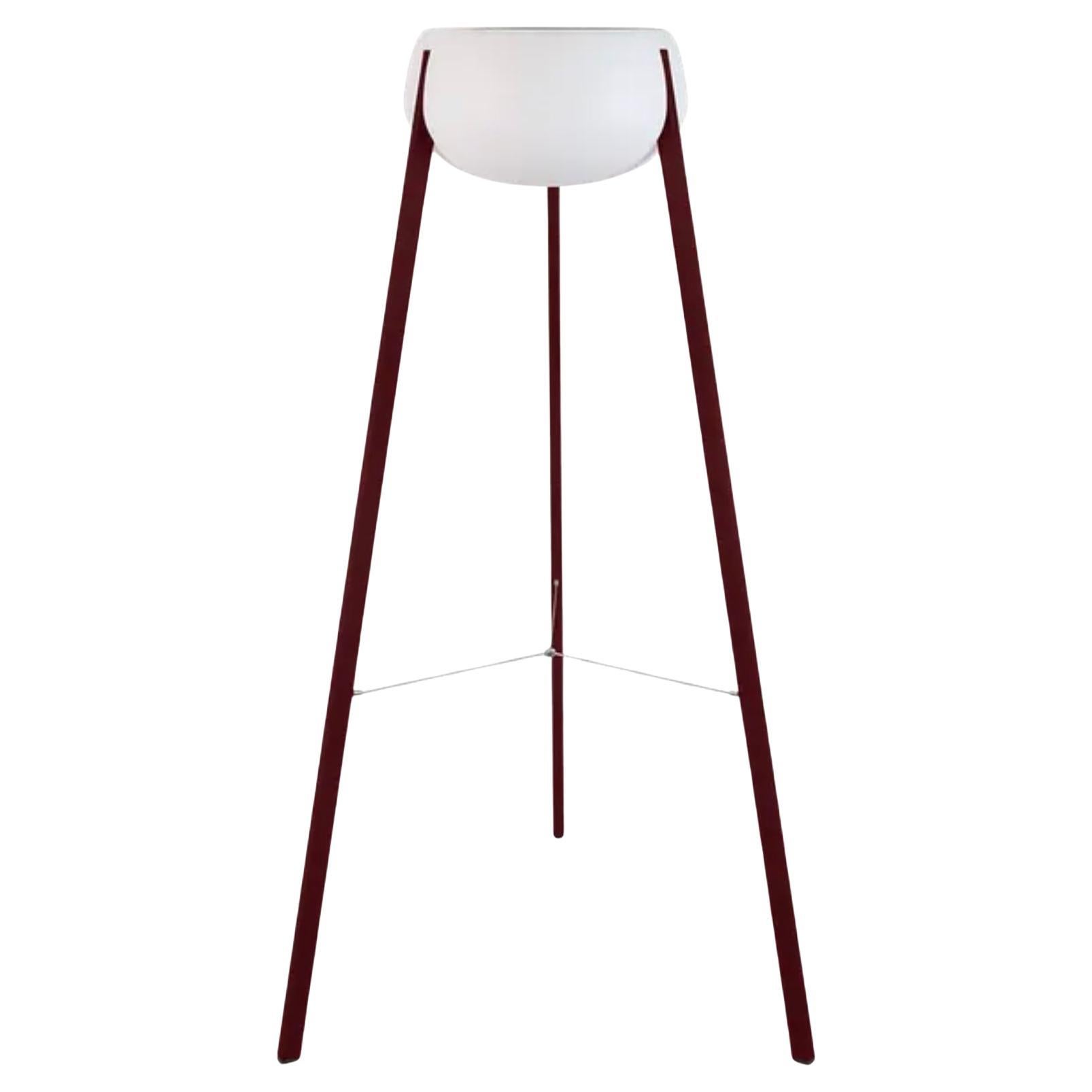 Fermob - YUNOS Lámpara de pie solar 180 cm / 70.9 in - Cerezo negro