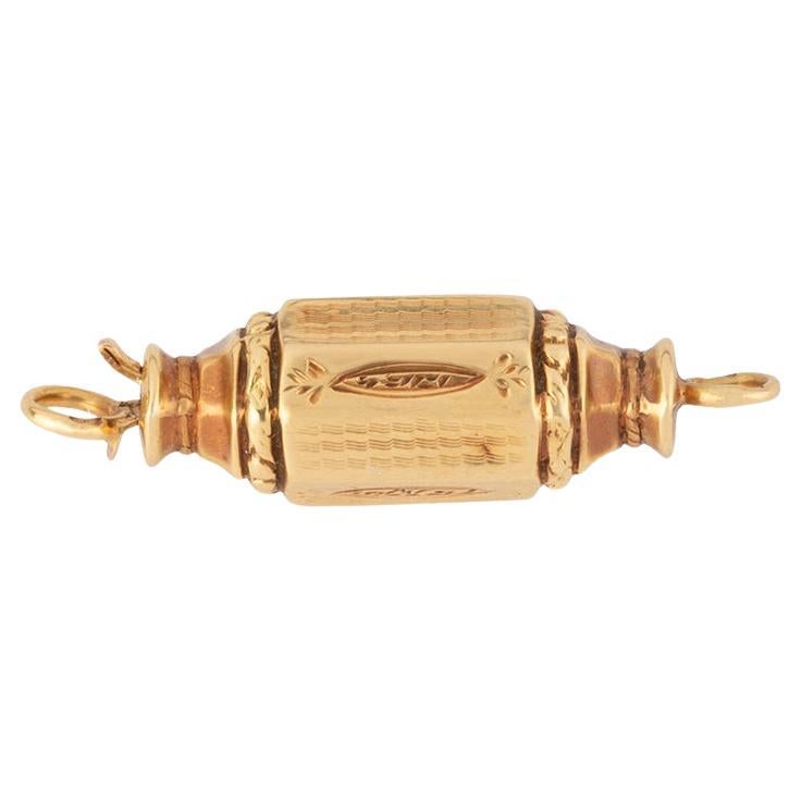 Fermoir tonneau du début du 19ème siècle en or rose 18 carats