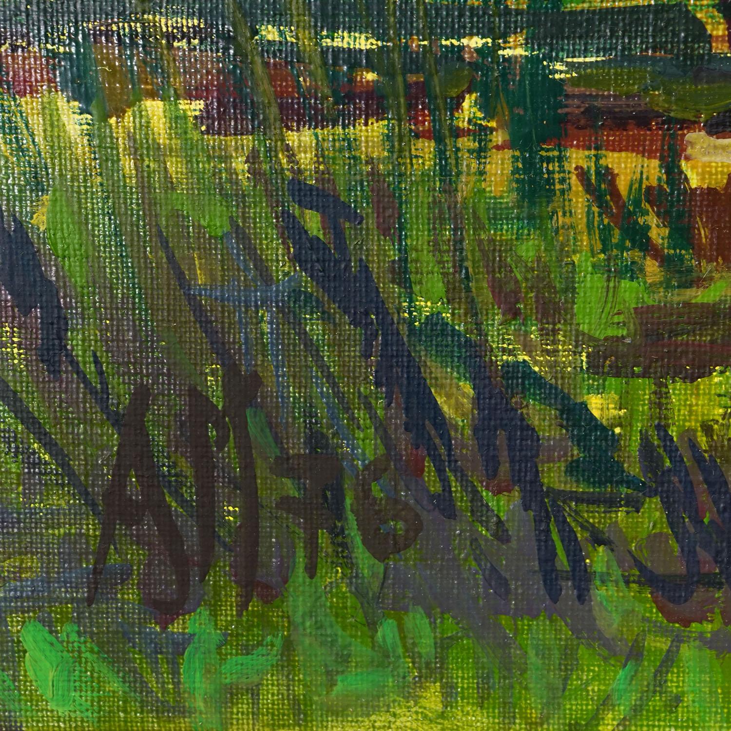 Fermoyle House, Brandon Bay, Irland, 1976 - Alexander Michael Ölgemälde (Ende des 20. Jahrhunderts) im Angebot