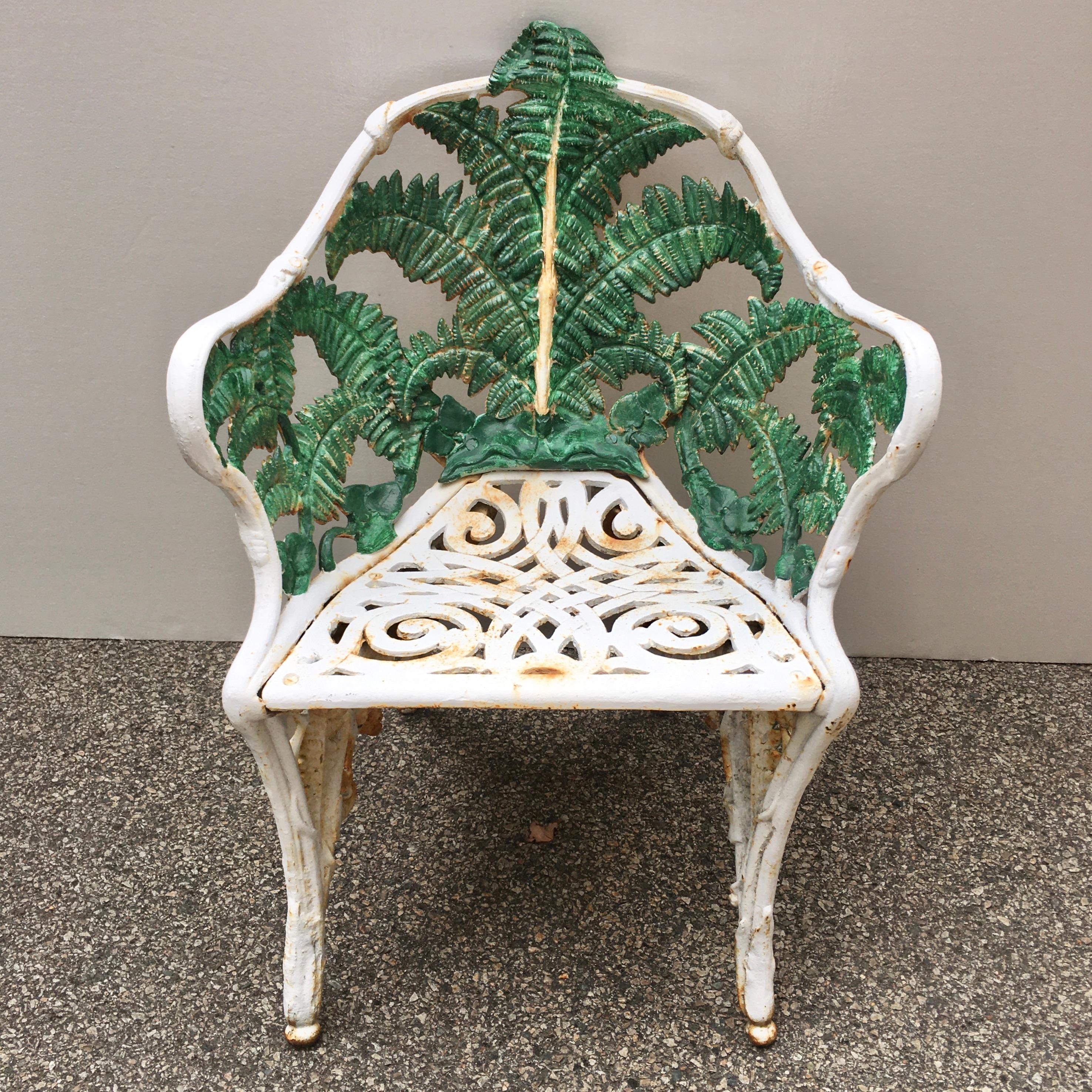 Fern & Blackberry Cast Iron Chair 5