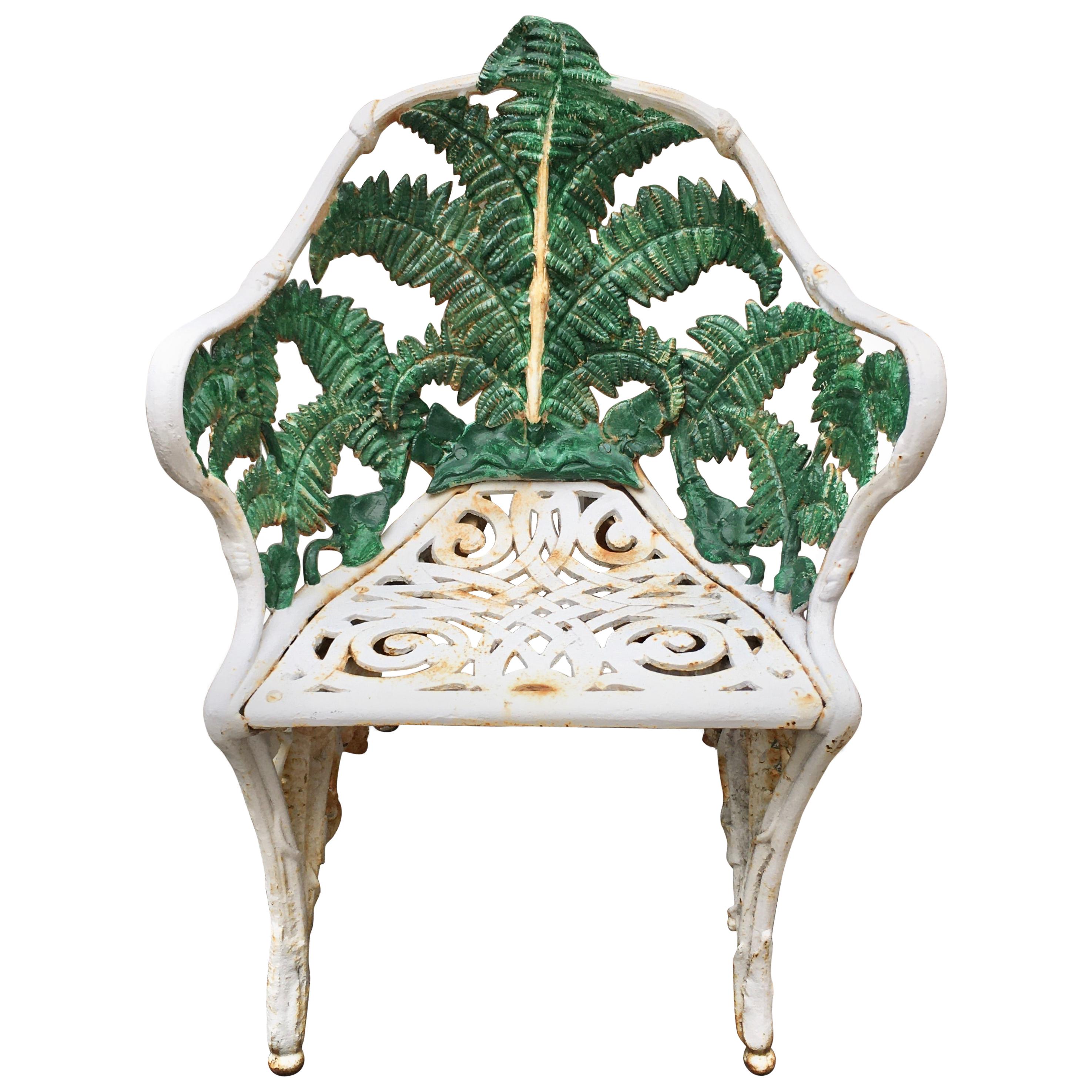 Fern & Blackberry Cast Iron Chair