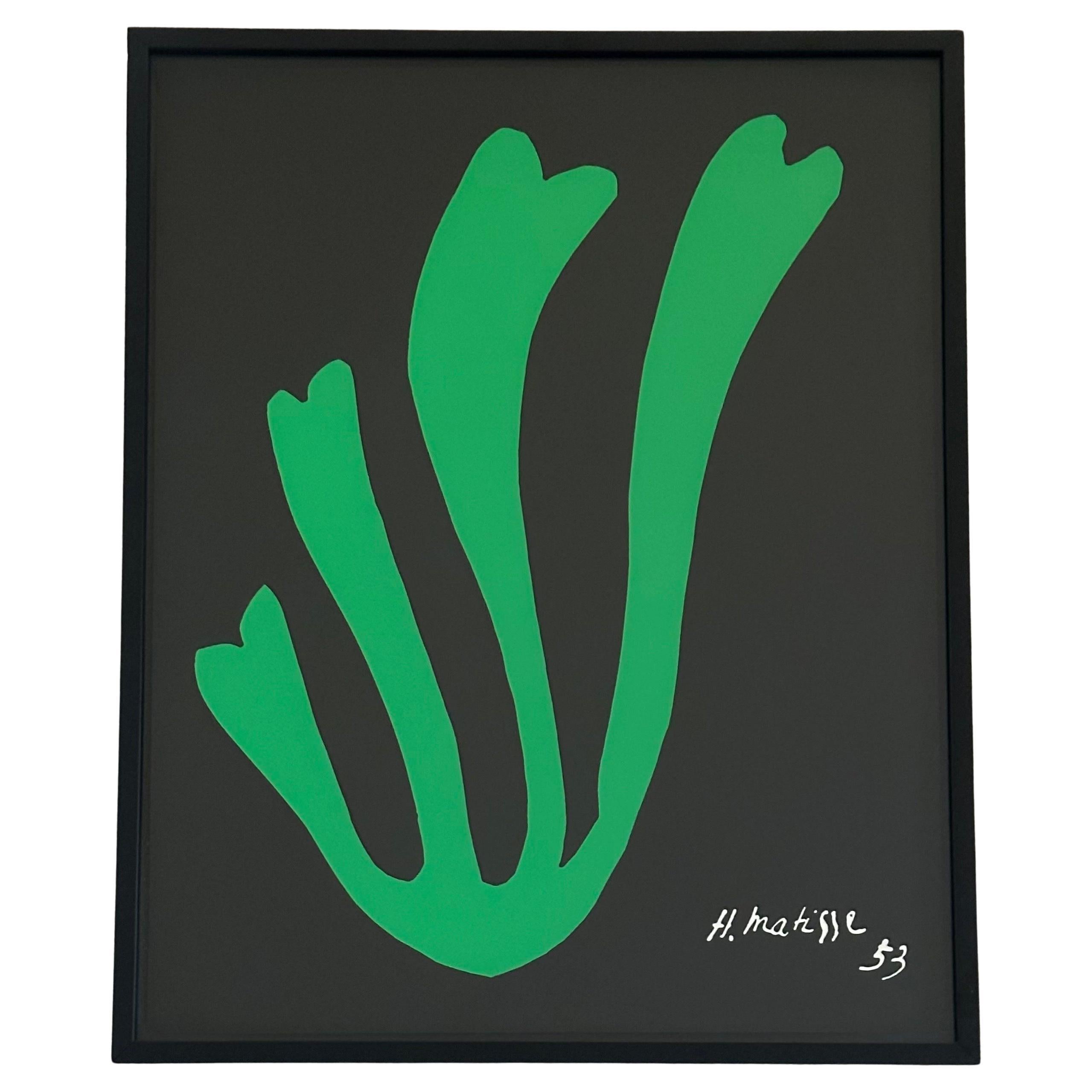 Lithographie "Fougère découpée" d'Henri Matisse en vente
