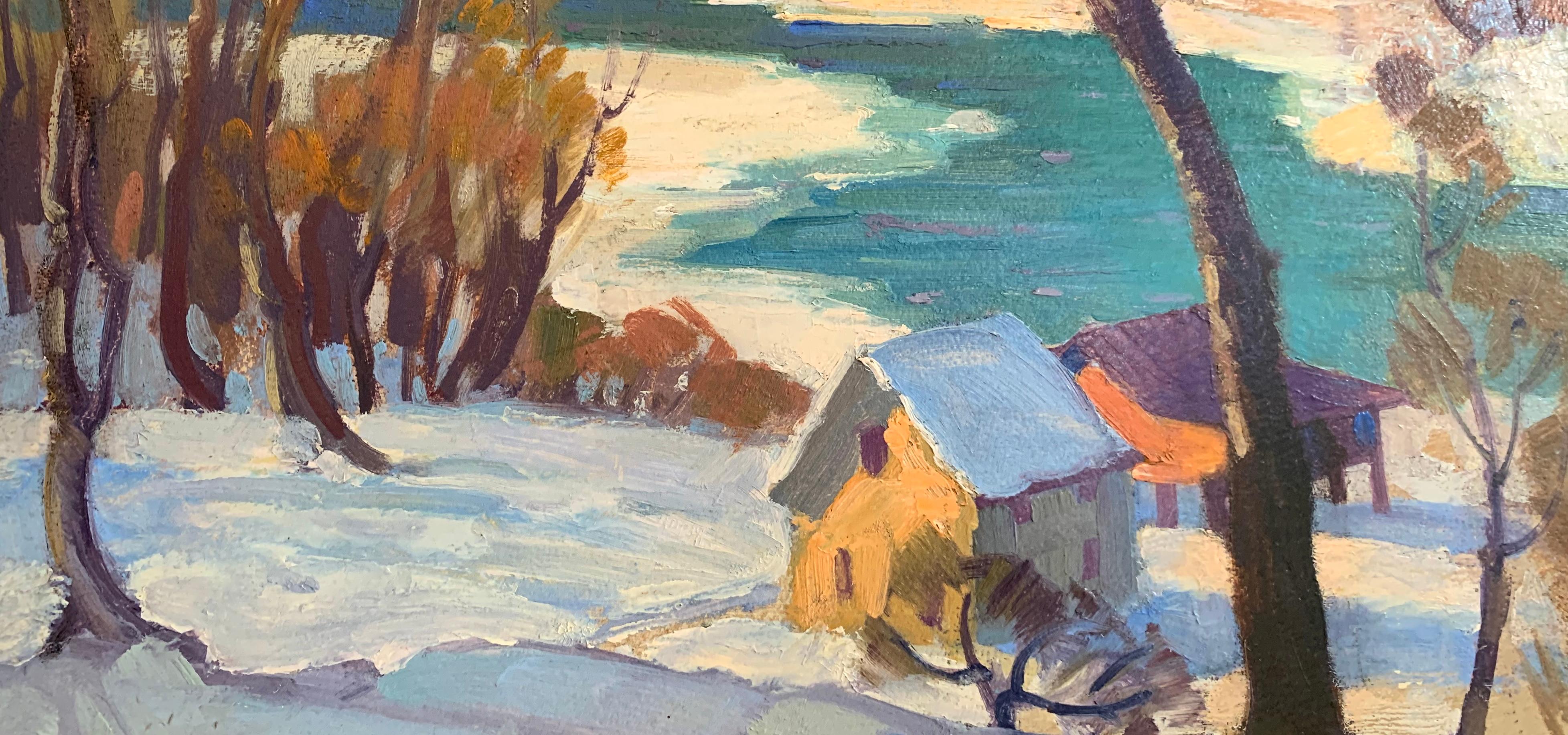 Mill Creek - Impressionist Painting by Fern Isabel Coppedge