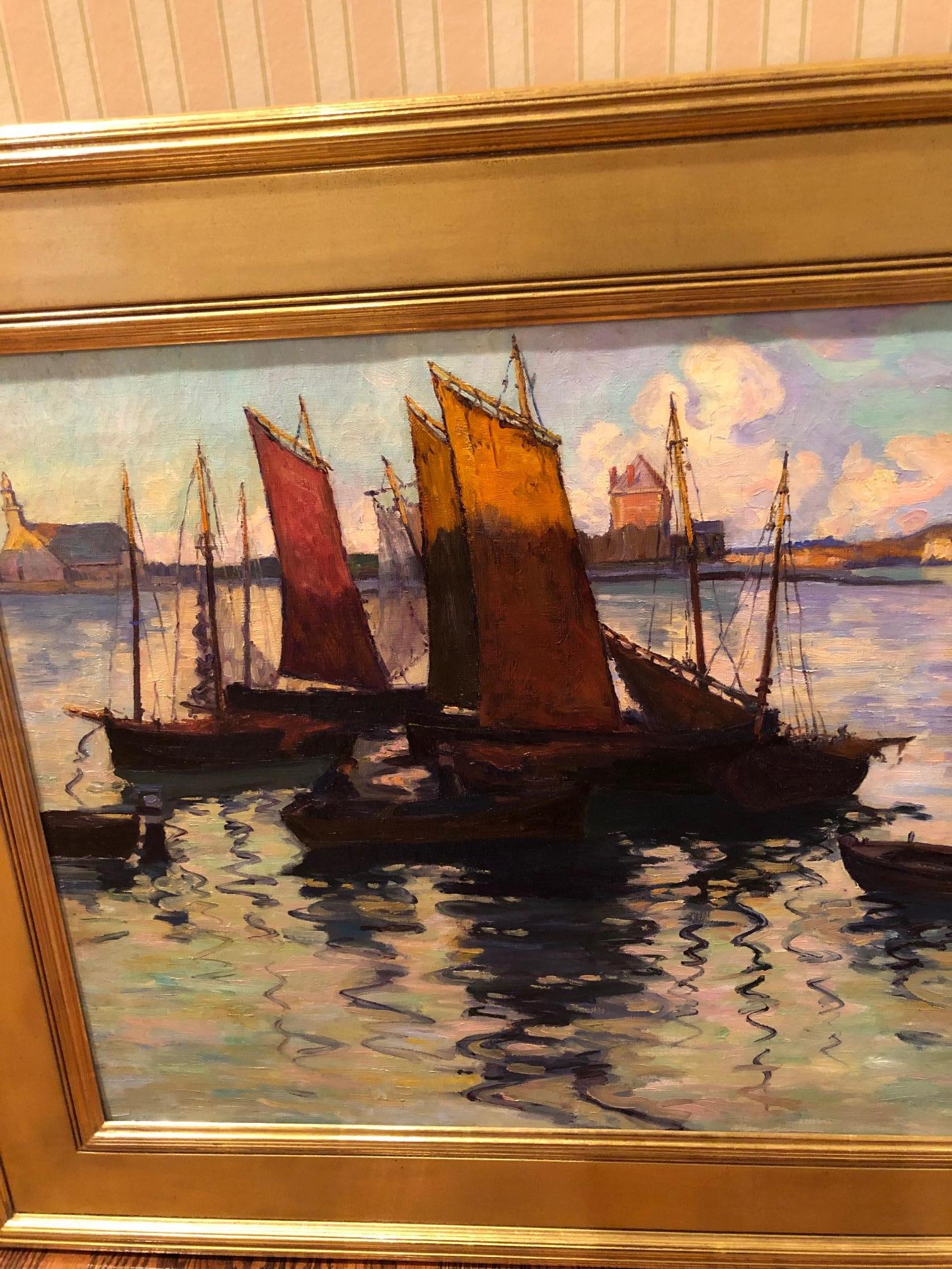 Fern Isabel Coppedge, Gloucester Harbour In Excellent Condition For Sale In Washington Crossing, PA