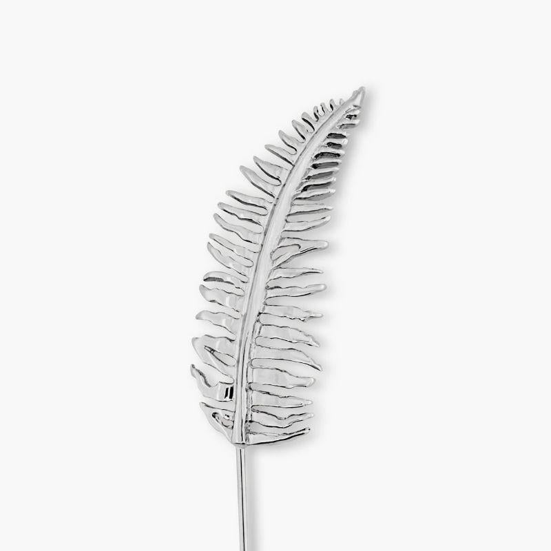 silver fern lapel pin