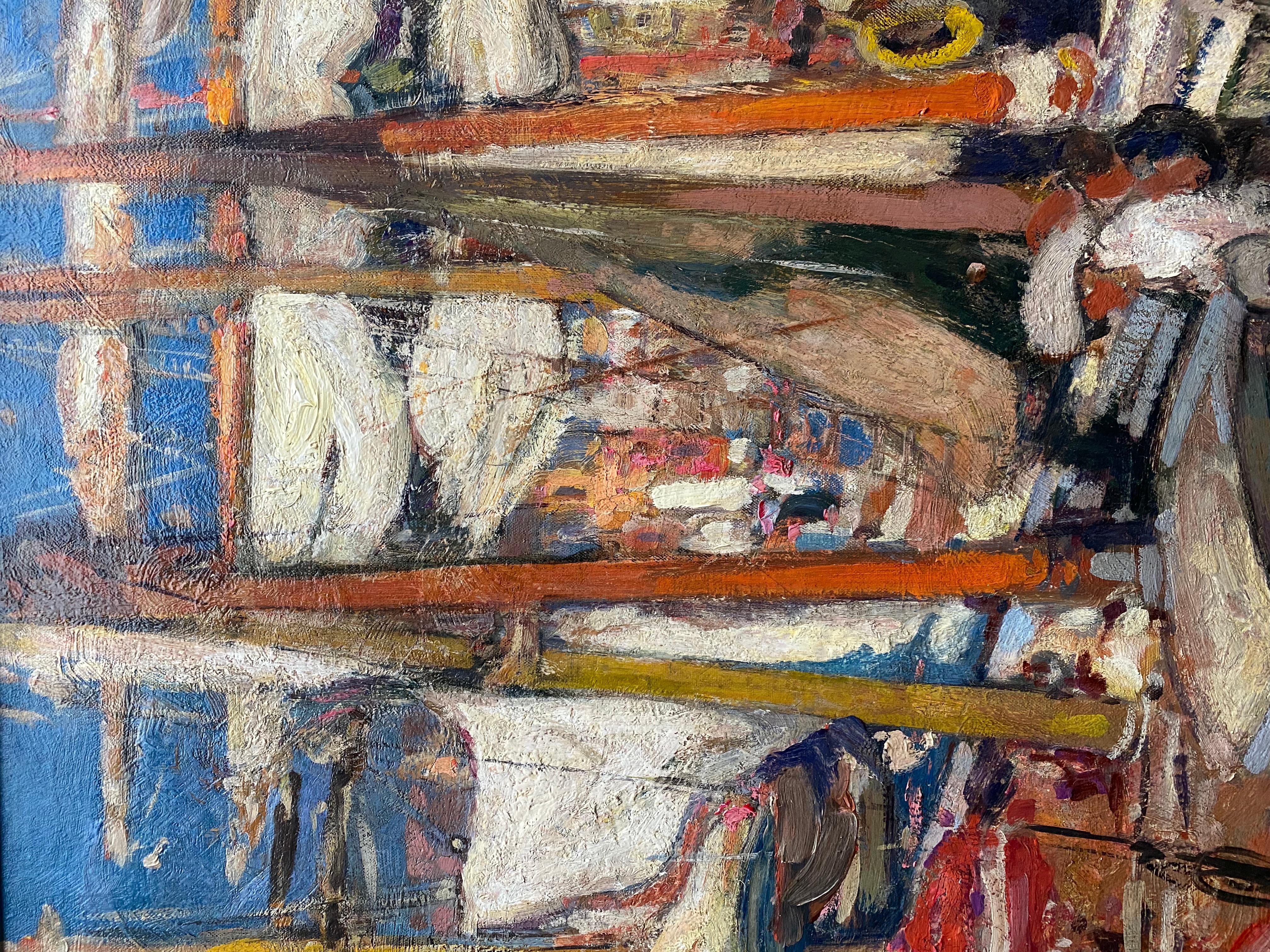 Scène portuaire - Port de Palerme' par Fernand Allard L'Olivier ( 1883 - 1933 ) en vente 3