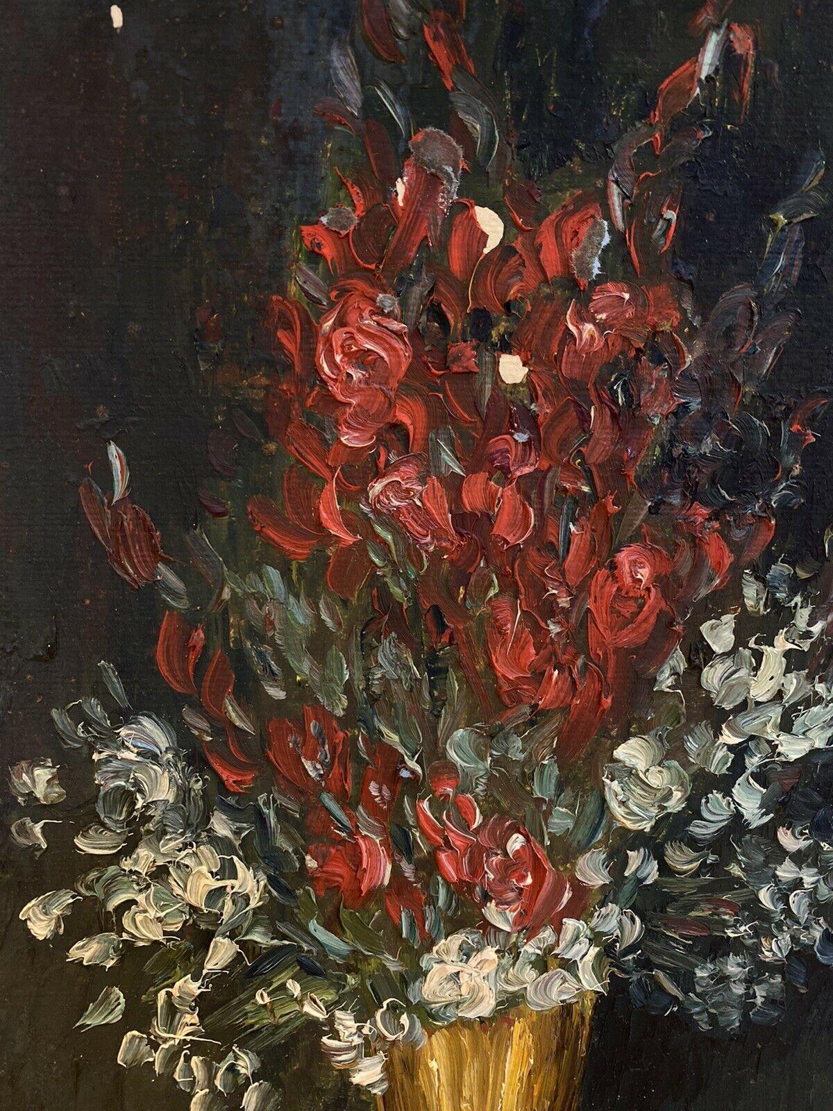 Other Fernand Audet French Impressionist Oil, Large Still Life Flowers For Sale