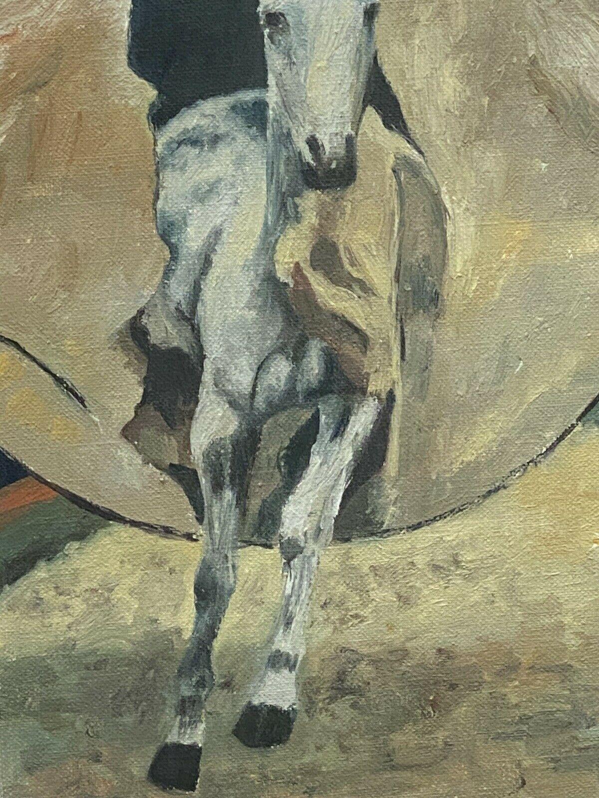 Fernand Audet French Impressionist Oil, The Circus Horse In Good Condition For Sale In Cirencester, GB