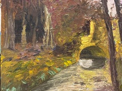 FERNAND AUDET (1923-2016) ILLES IMPRESSIONNistes FRANÇAIS - BRIDGE IN WOODS