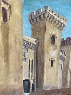 FERNAND AUDET (1923-2016) OIL IMPRESSIONniste FRANÇAIS - FORTRESS DE CITY FORTRESS BY OLD RIVER