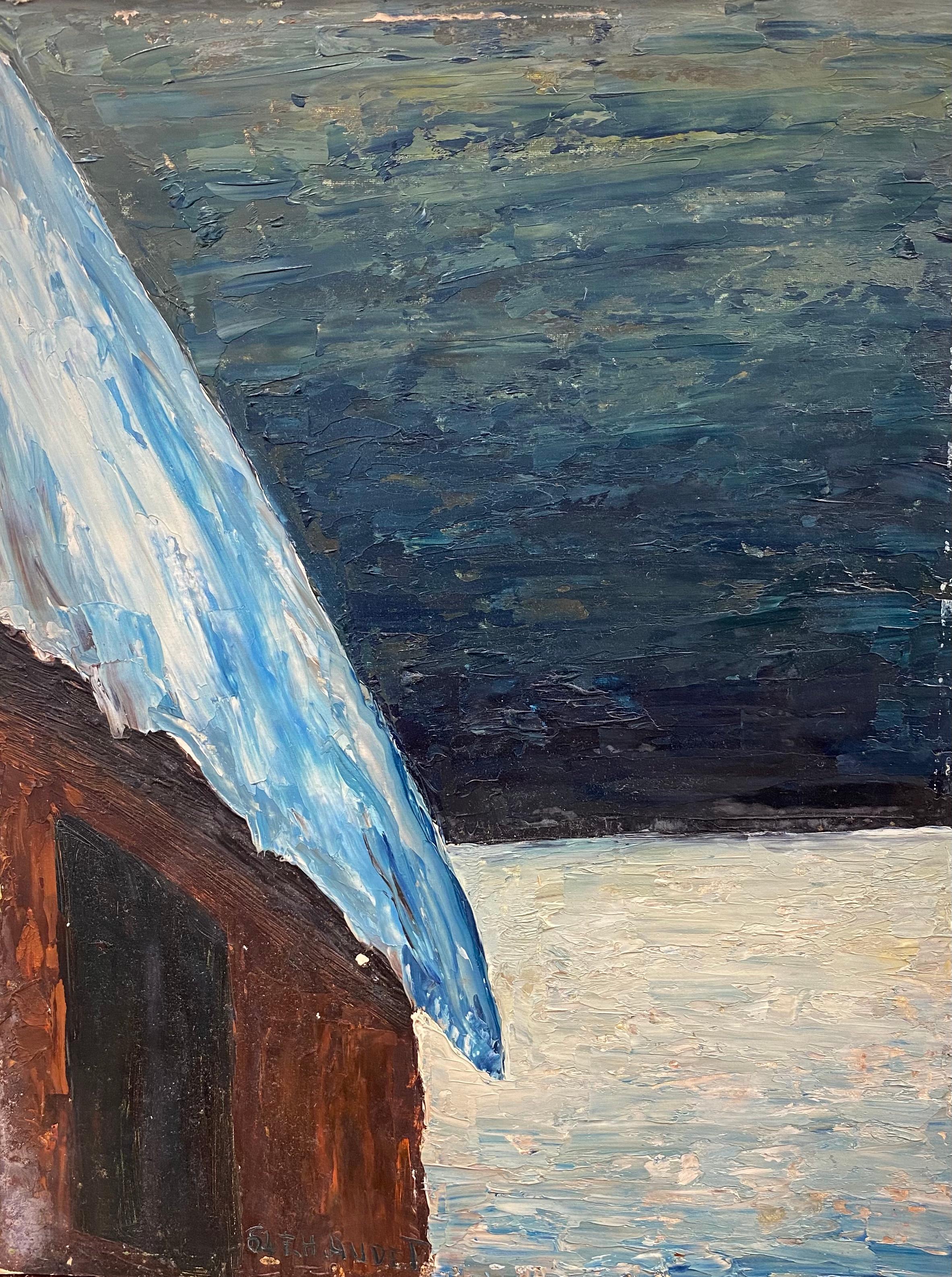 Fernand Audet Landscape Painting - FERNAND AUDET (1923-2016) FRENCH IMPRESSIONIST OIL - 