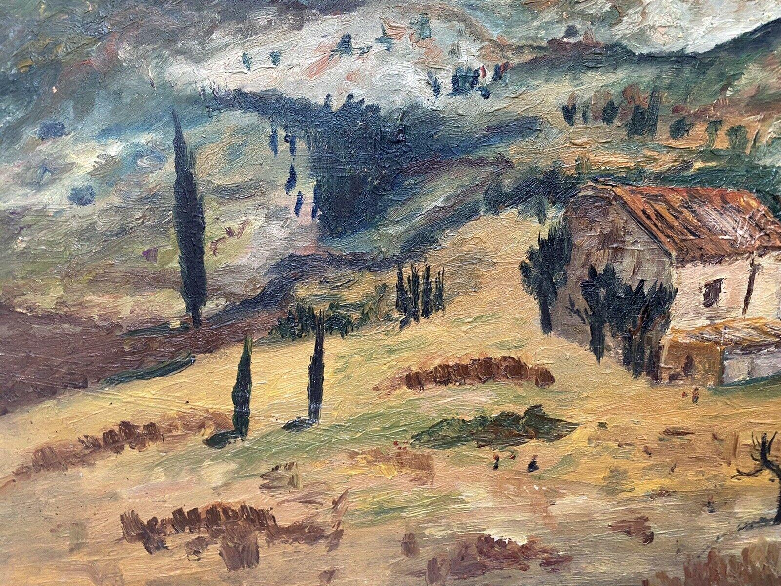 FERNAND AUDET (1923-2016) FRENCH IMPRESSIONIST OIL - MONT ST. VICTOIRE PROVENCE - Gray Landscape Painting by Fernand Audet